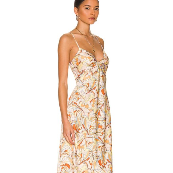 L*Space Joanna Midi Dress in Sunshine Floral Size Small $158 - Picture 3 of 10